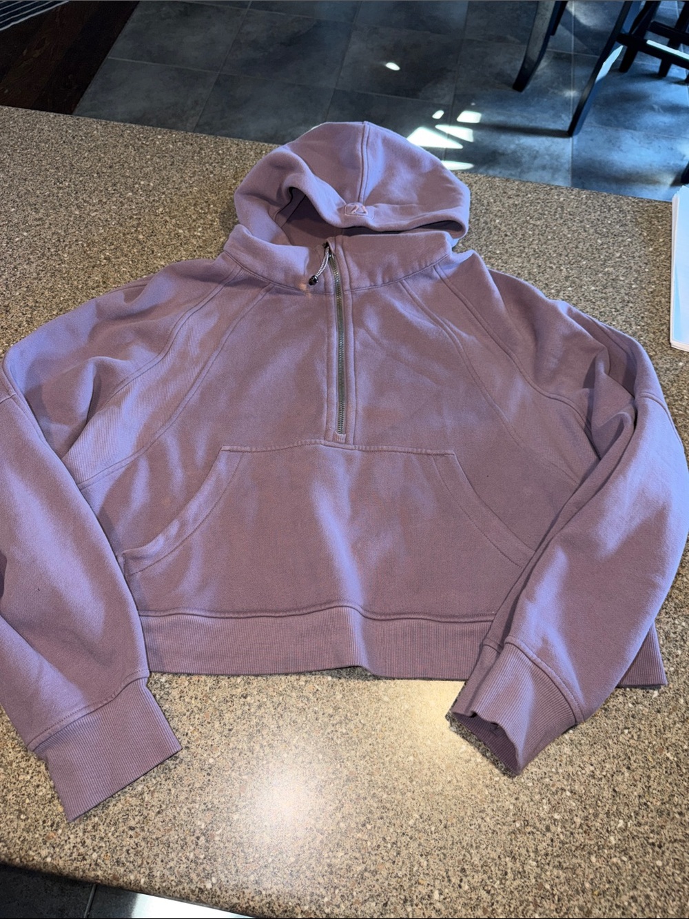 lululemon athletica cropped scuba Half-Zip  Hoodie